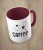 Bordowy kubek coffee