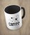 Czarny kubek coffee