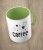 Jasnozielony kubek coffee