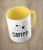 Żółty kubek coffee