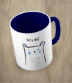 Granatowy kubek tata miś