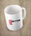 Biały kubek better together bacon