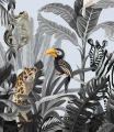 Fototapeta jungle trees and animals