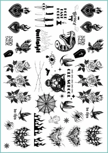 Tatuaże tymczasowe old school tattoos