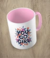 Różowy kubek you go girl