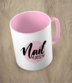 Różowy kubek nail artist