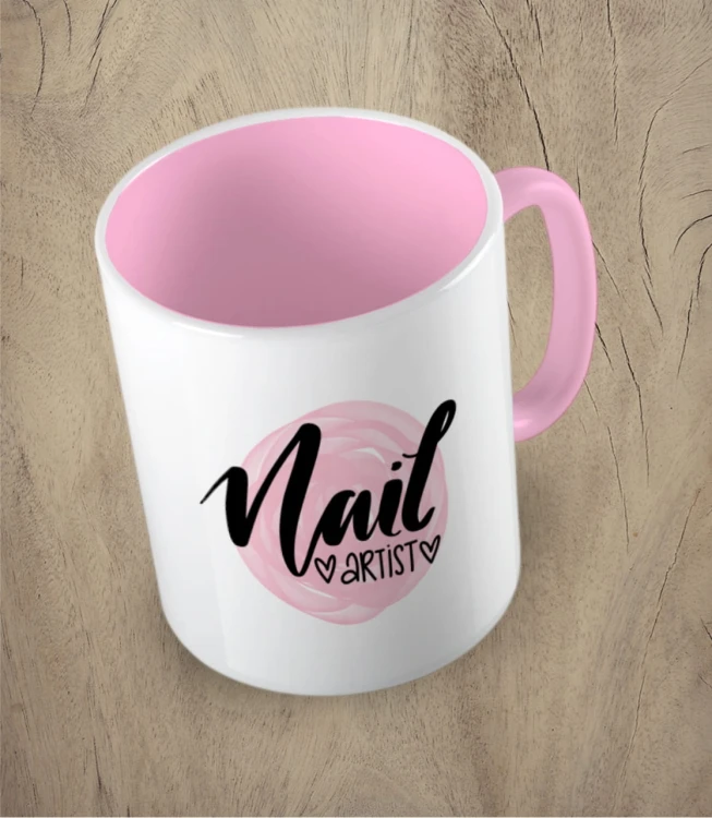 Różowy kubek nail artist