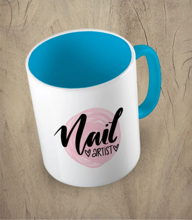 Błękitny kubek nail artist