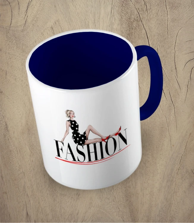 Granatowy kubek fashion