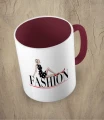 Bordowy kubek fashion