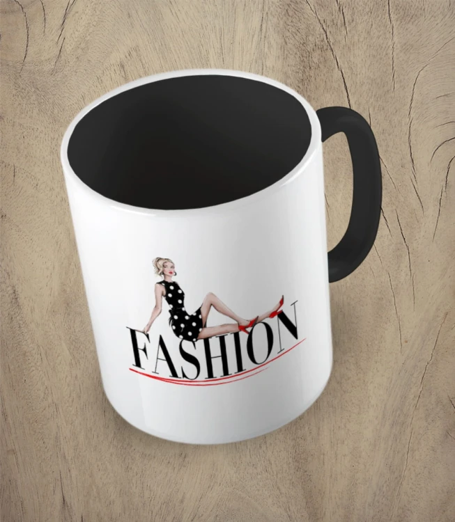 Czarny kubek fashion