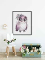 Plakat boho sowa - wizualizacja