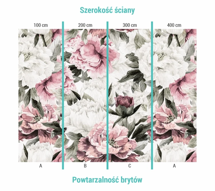 Fototapeta ogród piwonii - bryty