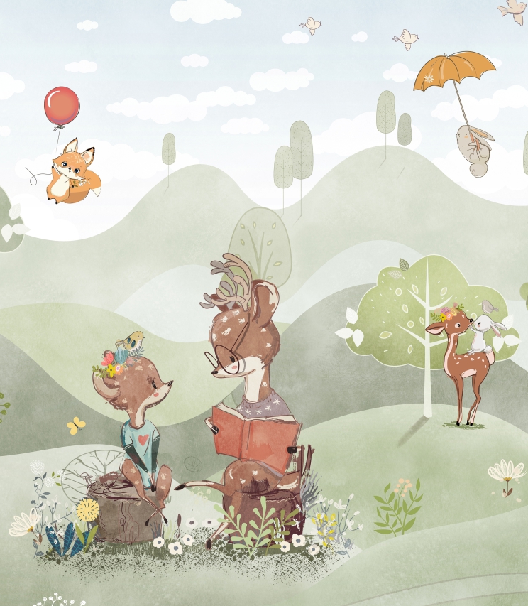 Fototapeta leśna sielanka