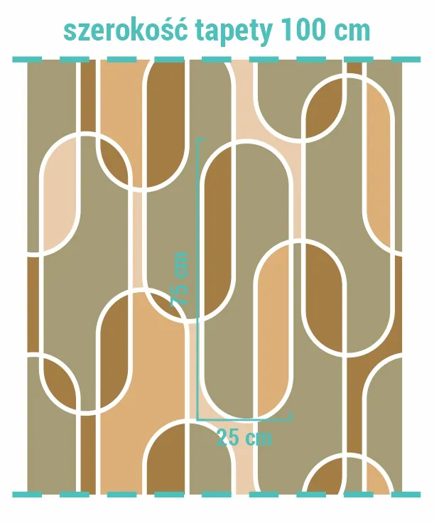 Wymiary na tapecie modern arch